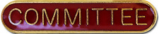 Committee Pin Badge in Red