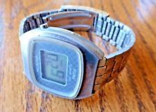 Vintage 1970s Microma Swiss Digital LCD Quartz Watch MD 007w Blade Runner Style