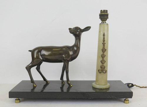Art deco bronze - sculpture, with