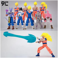 9L3D Lucky Dummy 13 Dragon ball Super Saiyan Action Figure – Movable Anime Toy