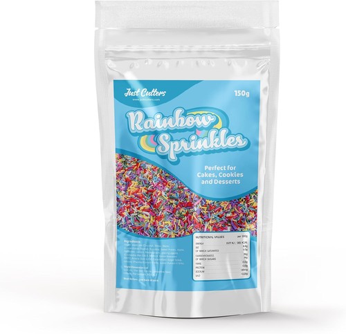 Rainbow sprinkles 150g - rainbow, sprinkles,
