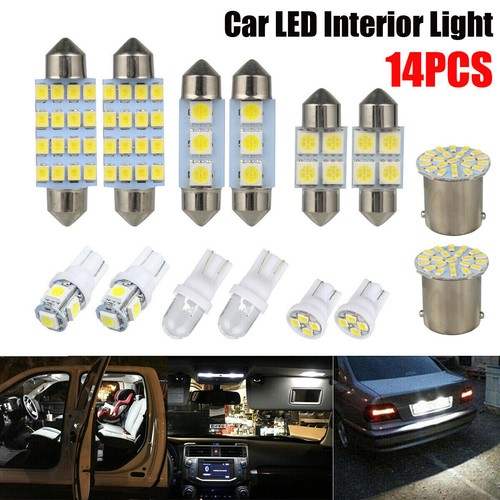 14x white led interior package - white,