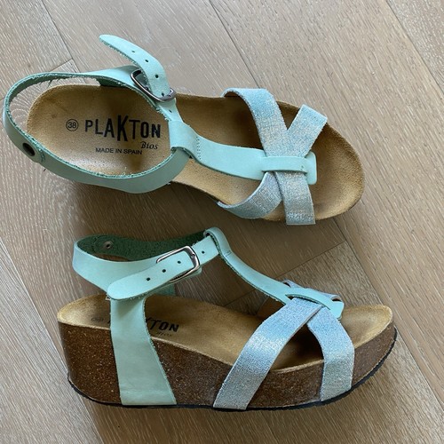 Plakton cork wedge sandals