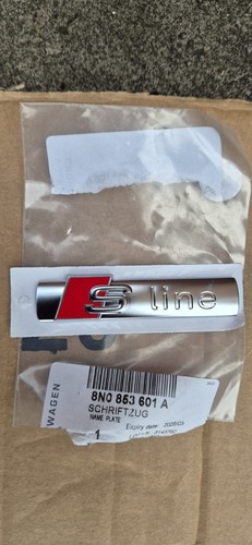 Audi line badge emblem - s,