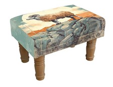Footstool Sheep Shape Faux