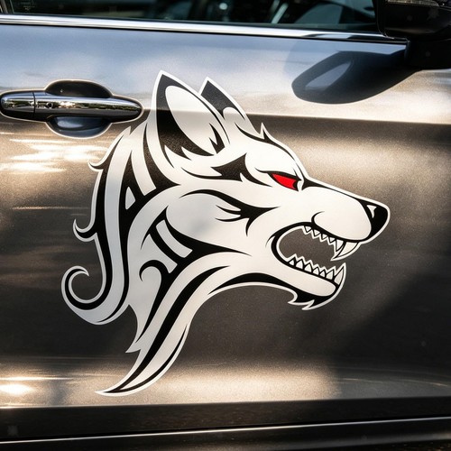 Wolf head car - wolf,