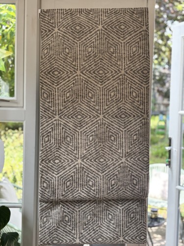 Roman blind grey and cream - roman,
