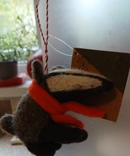Handmade Felt Christmas Badger