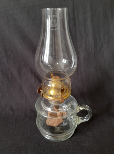 Vintage finger oil - finger, clear