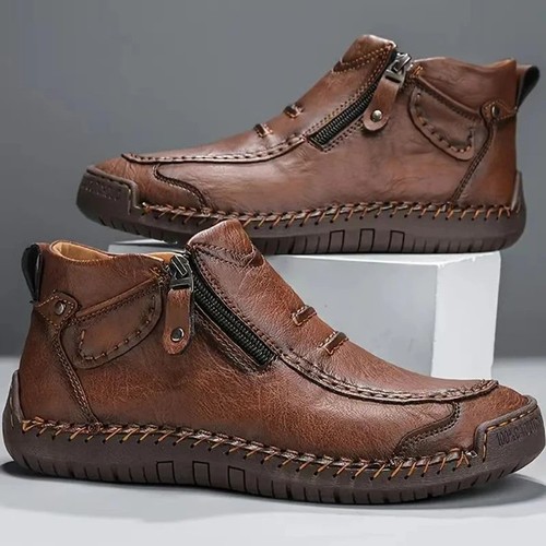 Men leather ankle - men's, boots