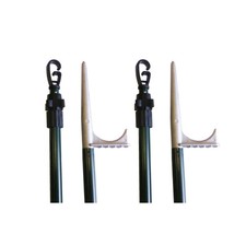 Set of 4 heavy duty hide poles