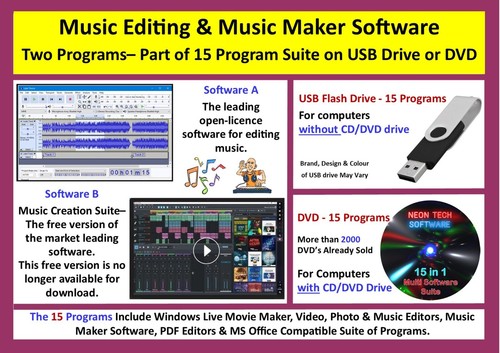 Music editing editor usb or - editing,