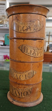 Early  19th Century Sycamore Sussex 4 Section Spice Tower A/F