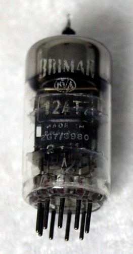 12at7 ecc81 brimar black - black, plate