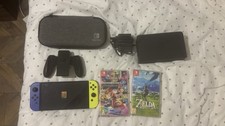 Nintendo Switch OLED + 3 Games + 256GB + Accessories Bundle