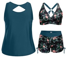 Green and Flower Plus Size