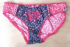 Ladies/Girls BLACKOUT size 10-12 Designer  knickers panties briefs Red and Black