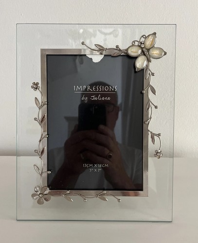 Glass silver flowers - glass,