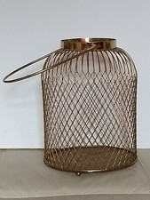 GOLDEN Bird Cage Look Alike candle /plant holder