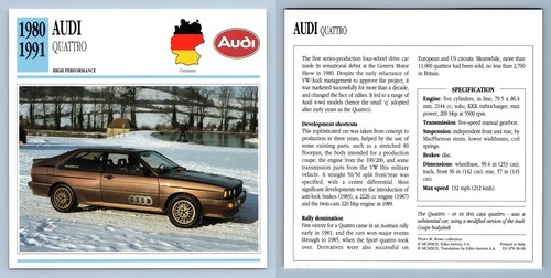 Audi quattro 1980 91 - -,