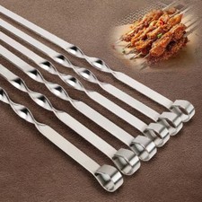6Pc Wide Stainless Steel BBQ