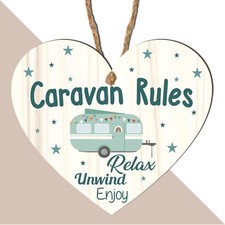 Funny Caravan Rules Wooden