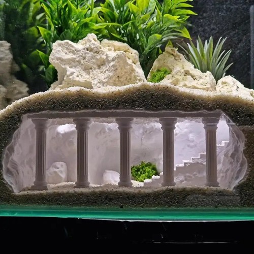 Printed aquarium cave - 3d,
