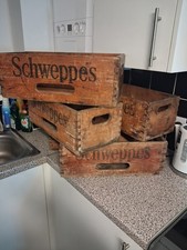 Schweppes wooden storage box - wooden,
