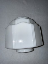 Art Deco Skyscraper Milk Glass