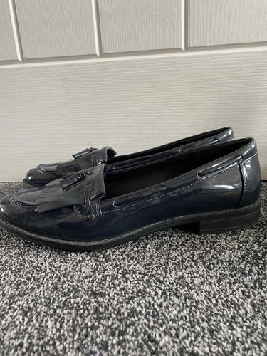Ladies navy patent marks - navy, and