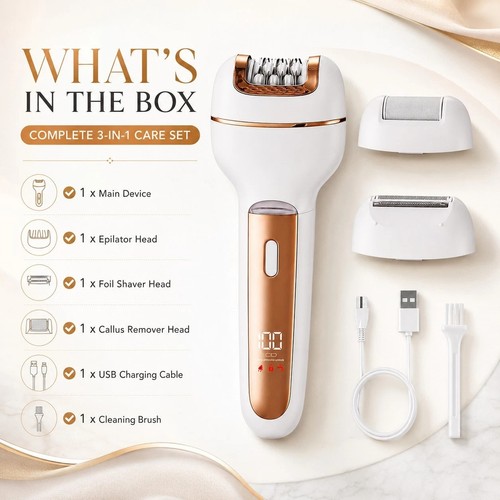 Rechargeable epilator for - rechargeable,
