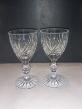 Two Crystal Sherry Glasses