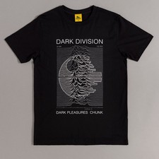 Official Dark Division Black Organic T-Shirt from Chunk : S,M,L,XL,XXL