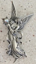 Vintage JJ Angel Fairy Brooch