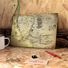 Middle Erth Map Metal Sign Man