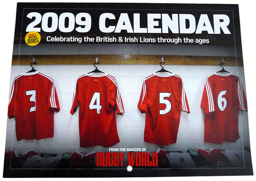 Rugby world 2009 calendar - rugby,