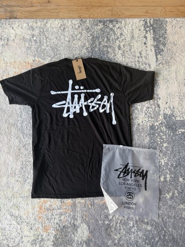 Black stussy rework - stussy, t