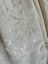Shimmery Ivory Cream Damask