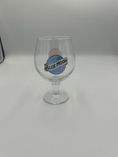 Blue Moon  Half Pint Chalice Glasses  Home use or Bar Pub Blue moon