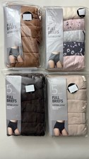 BNIP Marks & Spencer 5pk cotton lycra full briefs - choice of colour and size