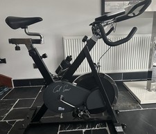 Carl Lewis Spin Bike Exercise