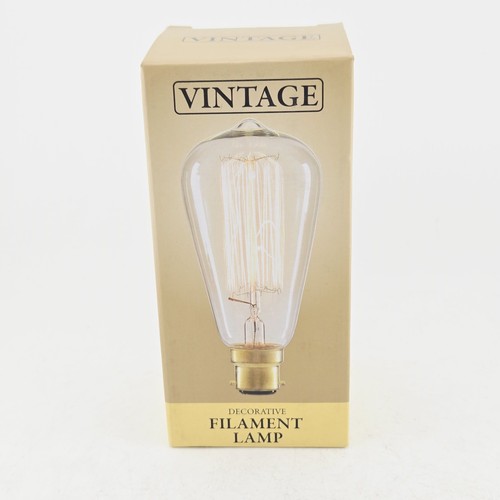 Vintage filament bulb b22 - vintage,