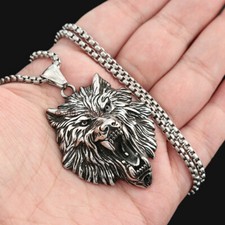 LARGE Mens Viking Fenrir Wolf