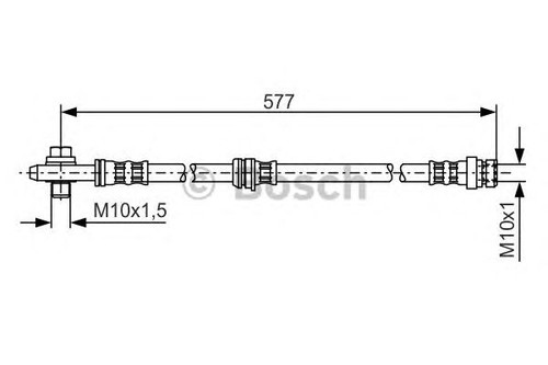 Bosch brake hose 1987476282 - brake, [1987476282]