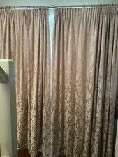Velvet Curtains. Dark Beige