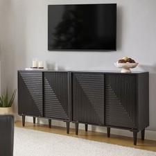 Alfred 34"Tall 2-Door Modern Multifunction Accent Cabinet with Adjustable Shelve