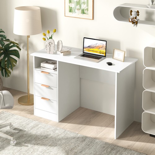 Writing desk white with power - desk,