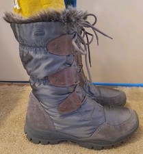 Ara Womens Ladies Mid Calf Brown Grey Gore-Tex Winter Snow Boots UK Size 4.5 VGC