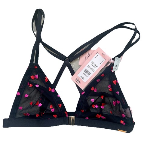 Boux avenue hearts bra black - avenue,