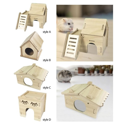 Wooden hamster house - hamster,